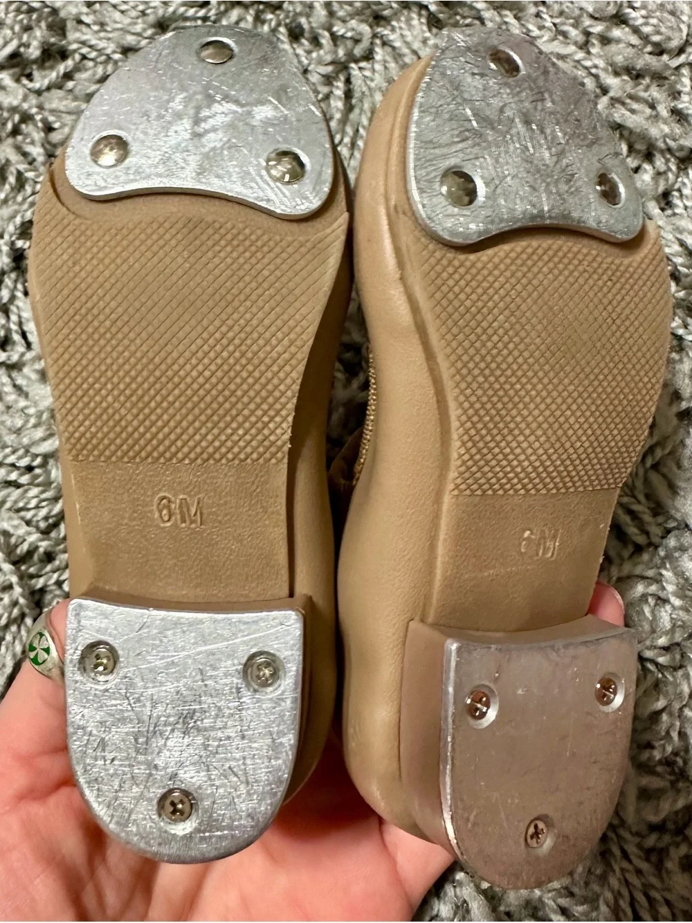 Kids Mary Jane Dress Shoes in Tan - Unbranded